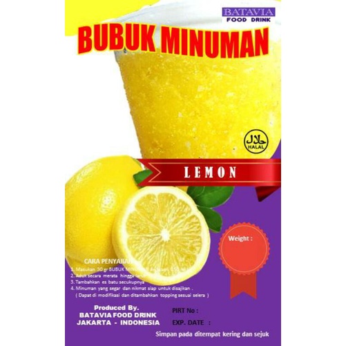 

BUBUK MINUMAN 1KG/1000GRAM RASA LEMON/SERBUK MINUMAN ANEKA RASA/BUBUK MINUMAN KEKINIAN/BUBUK POWDER DRINK/POWDER MINUMAN BUBUK/MINUMAN KEKINIAN/BUBUK MINUMAN BOBA/BUBUK BOBA MINUMAN/MINUMAN KEKINIAN