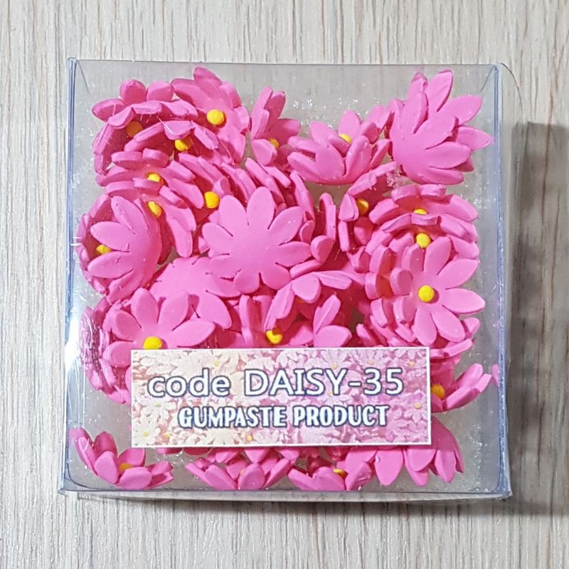 

osheba gumpaste bunga daisy -35 warna pink tua