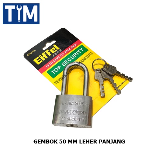 EIFFEL Gembok 50 MM Leher Panjang / Padlock Long 50 MM