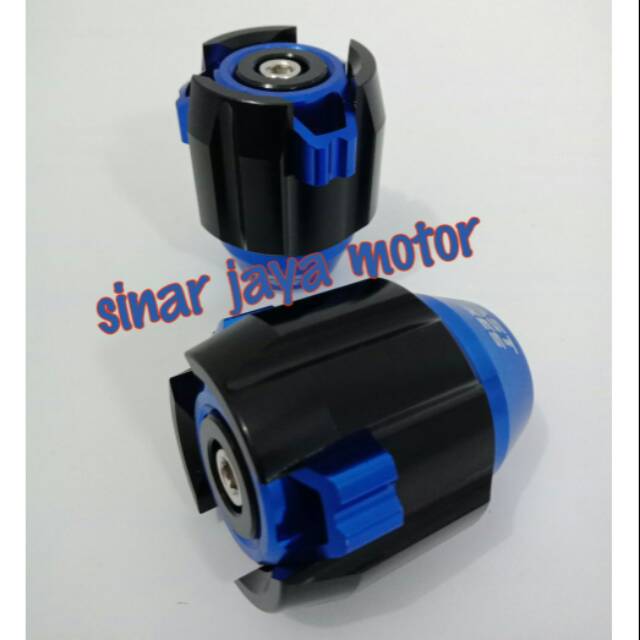 Jalu as roda depan variasi full cnc universal warna biru