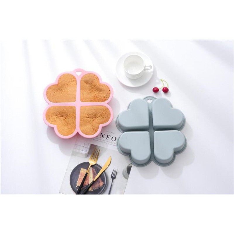 CETAKAN SILICONE TAHAN PANAS CAKE JELLY PUDING LOVE 4