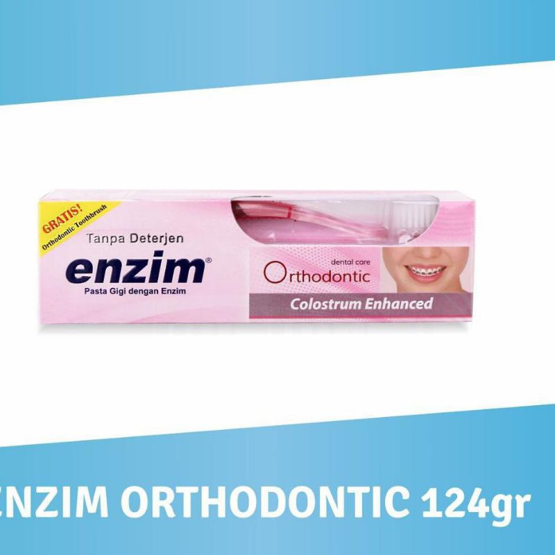 Pasta Gigi Enzim Orthodontic 124gr+Sikat gigi