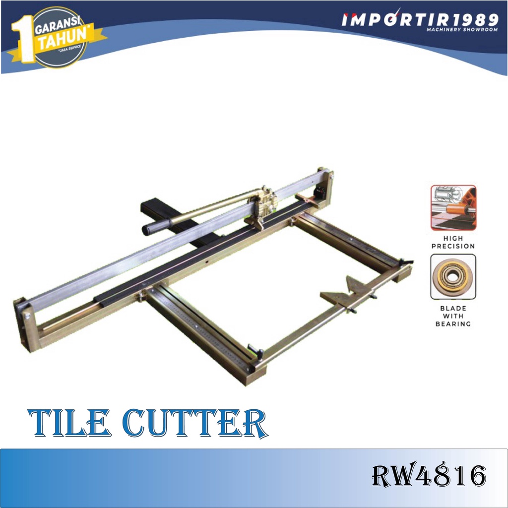 Manual Tile Cutter Pemotong Keramik Potong Granit Marmer Kaca Ukuran 120 cm / 1,2 Meter AKS - RM4816