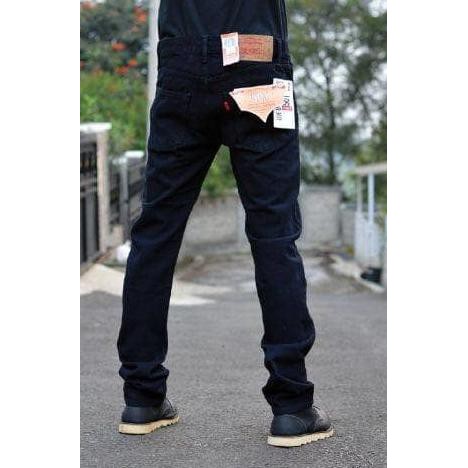 Diskon Celana Jeans Levis Original 501 Black / Hitam Pekat/ Pria/Regularfit Terbaru