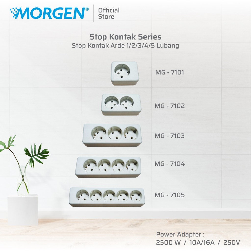 STOPKONTAK ARDE Terminal Kuningan ASLI  1 lubang /2 lubang / 3 lubang / 4 lubang / 5 lubang SNI