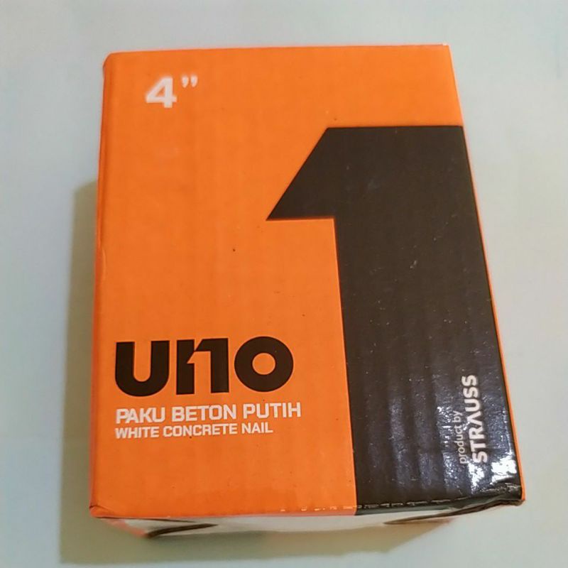 Paku Beton Putih UNO  1inchi. 11/2 inchi. 11/4 inchi. 2 inchi. 21/2 inchi. 3 inchi. 4 inchi. 5 inchi harga 1 kotak