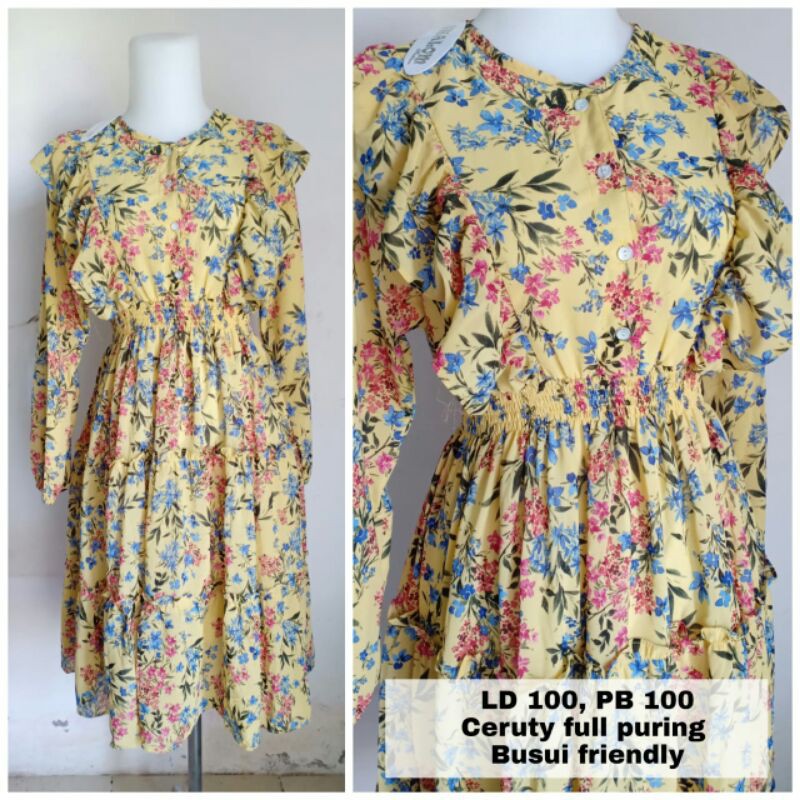 Tunik bunga kuning by. shalom