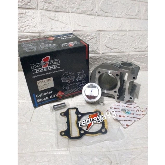 blok seher moto1 beat karbu 54.5mm blok bore up beat fi stater halus kode mesin K44 54.5mm