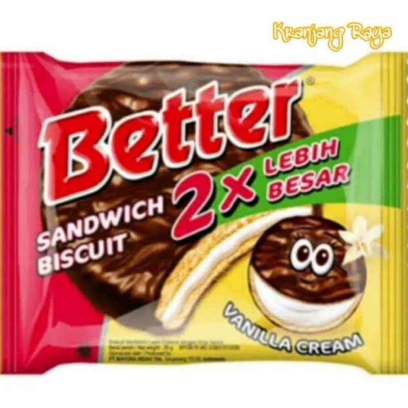 

BETTER Sandwich biskuit 2x lebih besar renceng 10