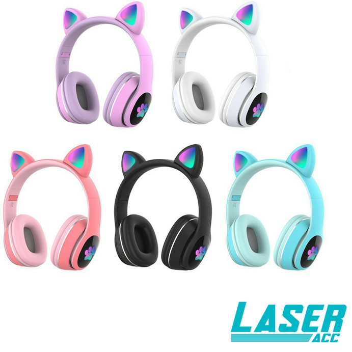 Cat Ear Headphone Wireless Bluetooth L400 LASER Seven Bright Colors V5.0