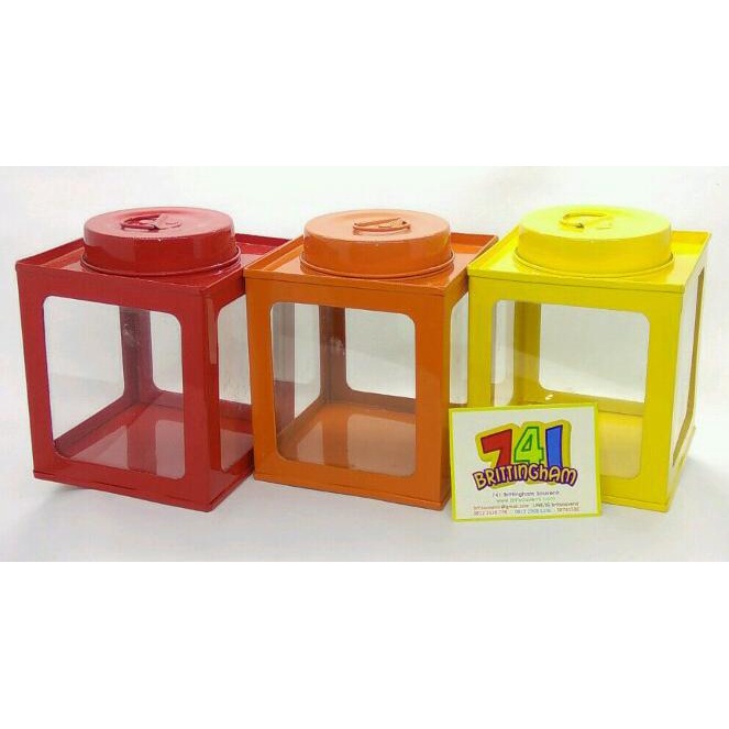 Best Seller] Kaleng Kerupuk Mini M Kaca 4 Sisi/ Kaleng Krupuk Mini/ Kaleng Shabby