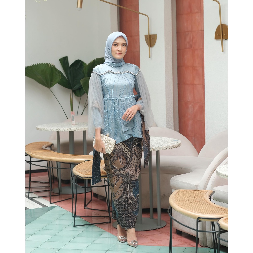 KHANSABATIK TERMURAH! SET KEBAYA COUPLE VANILLA SERIES SAGE GREEN ICEBLUE KEBAYA LUNA VEKKA BAJU SARIMBIT KONDANGAN WISUDA TERBARU 2022 KEBAYA MODERN KEKINIAN FASHION MUSLIM REMAJA DEWASA BEST SELLER FULL FURING VELVET KOMBINASI TILLE MUTIARA