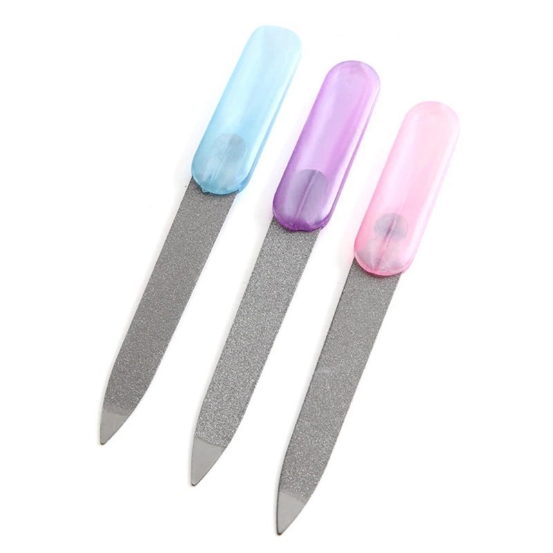 Kikir kuku mini stainless steel mini nail file asah kuku stainless Produk Good Quality