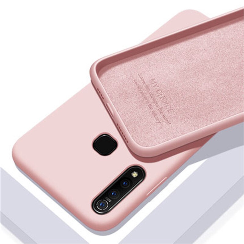 Soft Liquid Silicone Phone Case for VIVO Y15A Y15S Y21 Y21T V21e Y20i Y12S Y20S Y12A Y11 Y12 Y15 Y17 Y19 Y91 Y93 Y95 S1 Pro V15 Ultra Soft Rubber Matte Jelly Cover