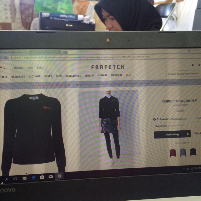 comme des garcons play jumper