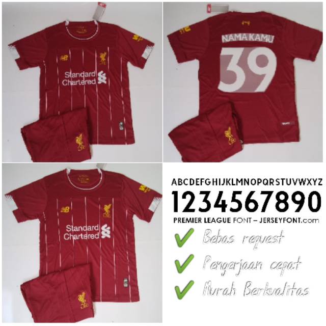 Jersey Liverpool Kids Anak 2019 - 2020 Grade ORI