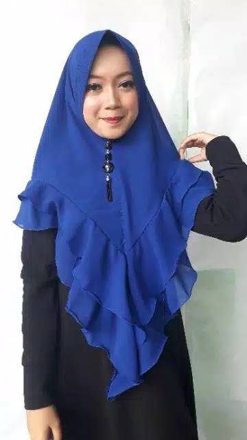 khimar syar'i ceruty babydoll 2 layer malika rempel