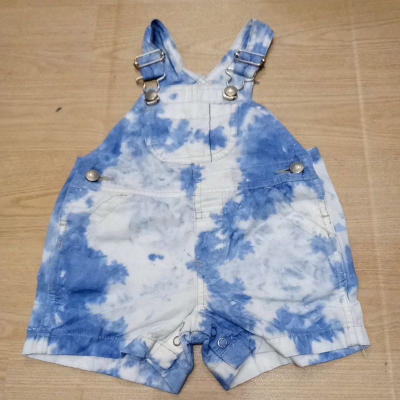 (Nb-4y) OVERALL BABY GAP / BAJU KODOK ANAK BAYI LAKI PEREMPUAN ORIGINAL BRANDED-TieDye Biru Muda