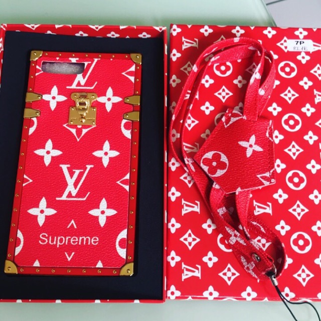 Case LV SUPREME IPHONE/OPPO WITH BOX
