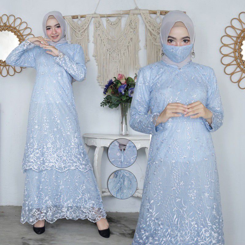 New (COD) GAMIS BUSUI // GAMIS BROKAT WANITA // GAMIS WISUDA // KEBAYA MODERN// KEBAYA PESTA WANITA. BY BELANJA KEBAYA OFFICIAL OLSHOP // Gamis Kebaya Pesta Terbaru Mewah