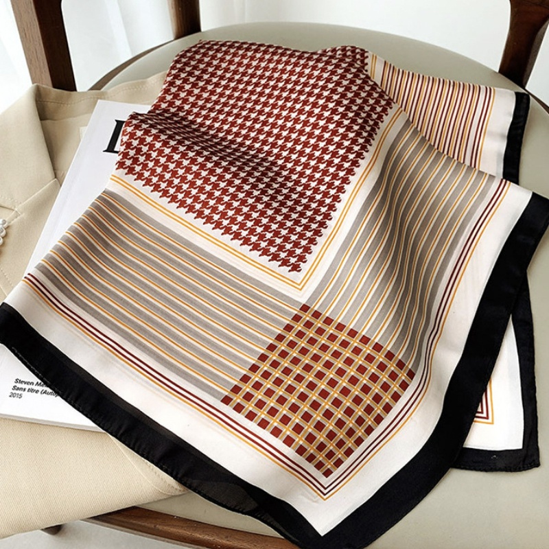 &quot;Jolie&quot; 70x70 cm, Scarf Leher, Scarf Tas, Bahan High Grade Silk Immitation