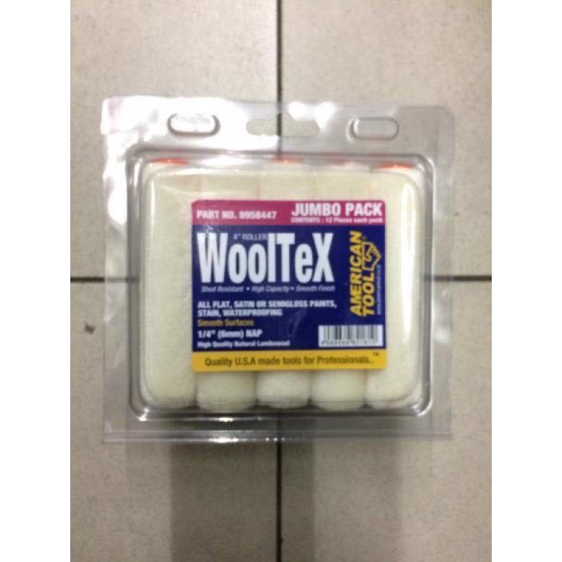

Kuas Bulu Roll Wolltex AmericanUSA ORIGINAL Cat Minyak Chemical Kimia