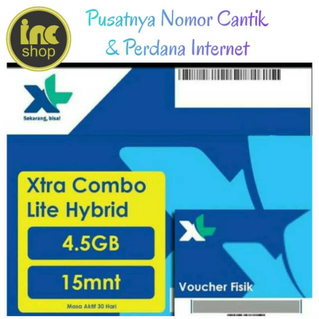 Kartu Perdana XL Xtra Combo Lite Hybrid 4,5GB