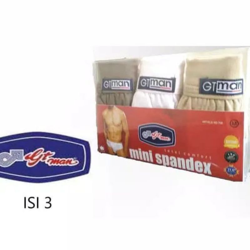 CELANA DALAM GTMAN GT MAN / CD PRIA GT MAN / CD PRIA GTMAN GTMAN KATUN 708 MINI Spandex Original