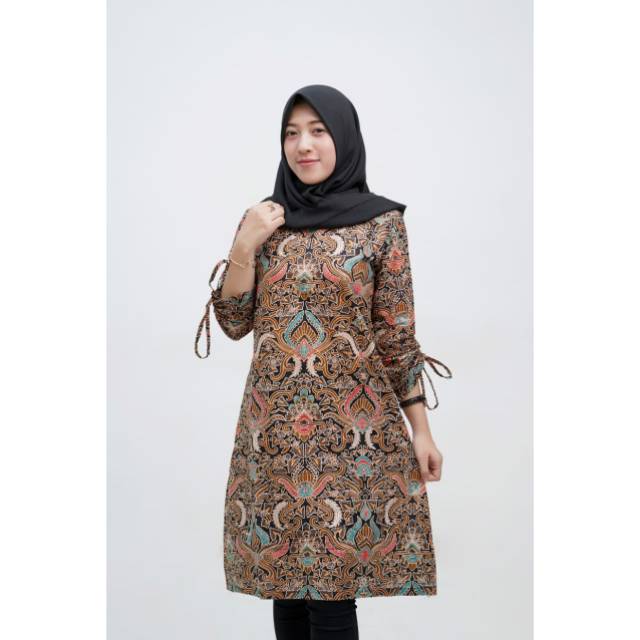 Atasan Batik  Tunik  Cirebonan M L XL Shopee  Indonesia