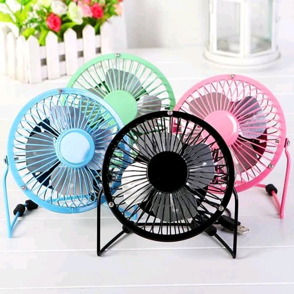 KIPAS ANGIN BODY BESI USB MINI PORTABLE FAN - WARNA ACAK