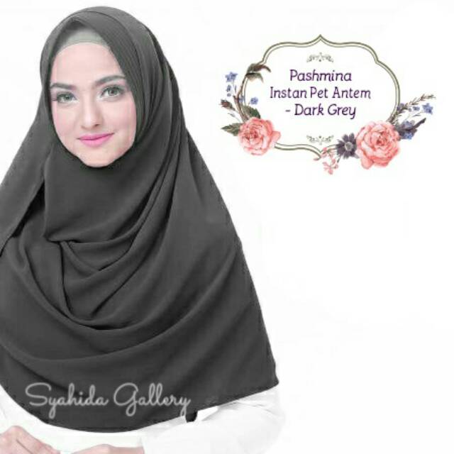 Pashmina Instan Pet Antem Wolfis BEST SELLER / Pashtan Jumbo Pashtan Syari / Ori by Syahida Gallery