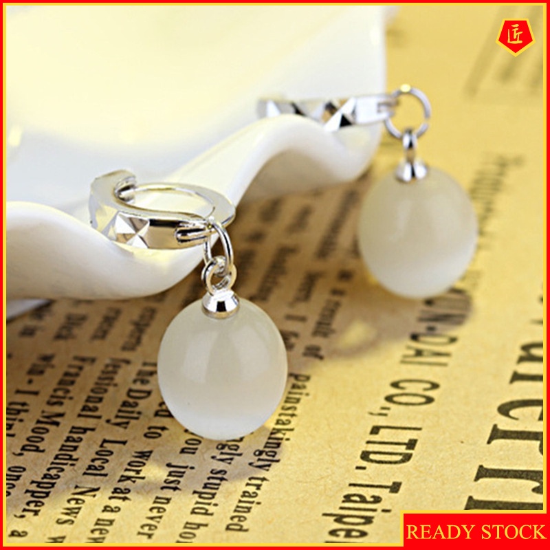 [Ready Stock]Women's Simple Fashion Opal Earrings