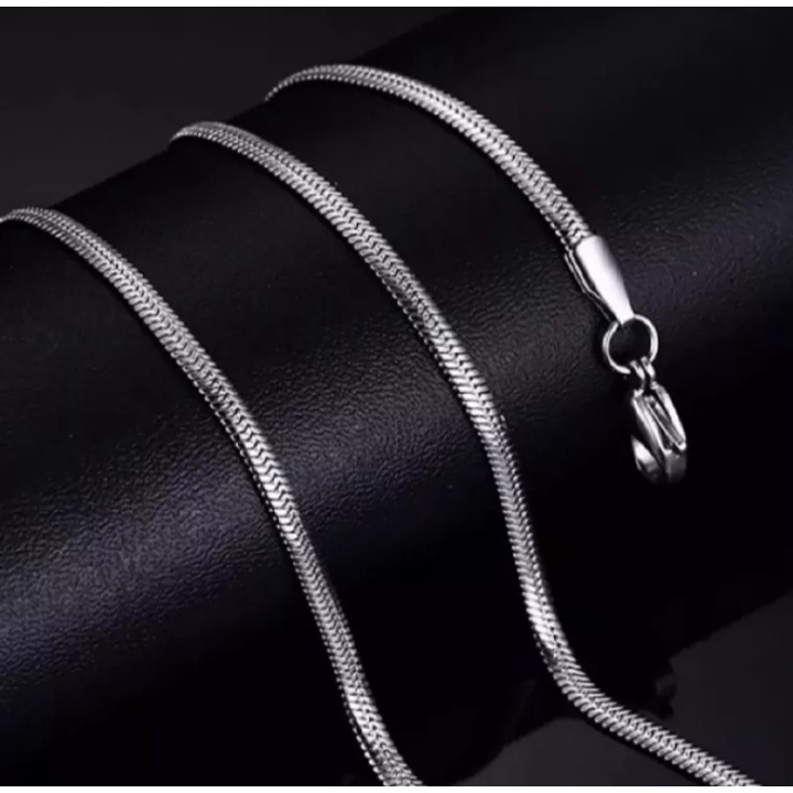 SpringS PROMO/KALUNG TITANIUM GEPENG PRIA WANITA AWET DAN ANTI KARAT