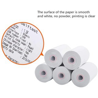 

Thermal Paper 5 gulungan /10 gulungan 57x40 58x40 mm Kertas Struk Kasir Mesin EDC Mobile Printer POS