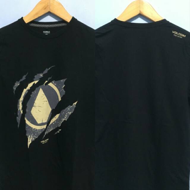 Kaos Volcom Black L Planet Surf Bali Original (cuci gudang)