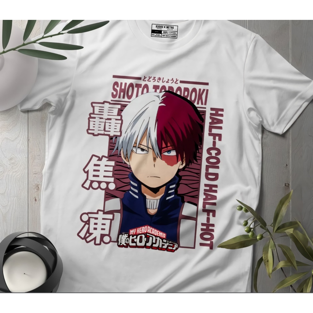 Tshirt Todoroki Shoto Classic Anime Manga Boku  No Hero Academia BNHA Premium Unisex