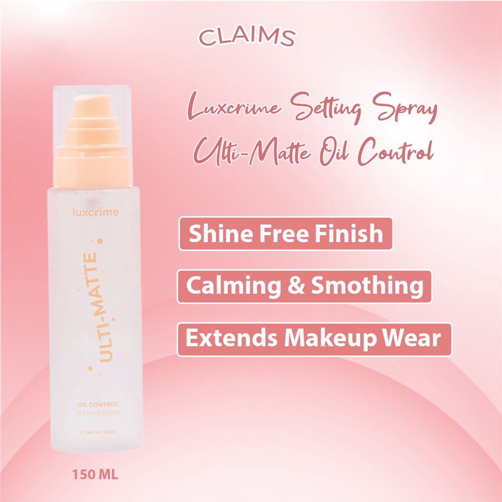 [ SKINHOUSEID ] LUXCRIME Glow - Getter Setting Spray | Ulti - Matte Oil Control Setting Spray 150ML