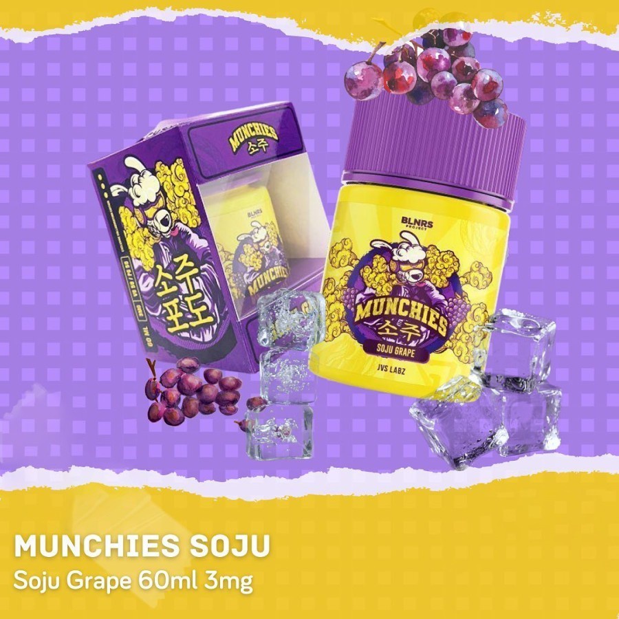 MUNCHIES V3 - SOJU GRAPE 60ML by JVS x BLNRS PROJECT