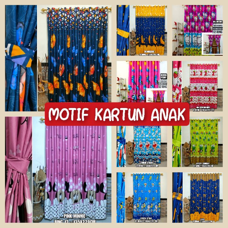 GORDEN SMOKERING BESAR MURAH 12 LUBANG MOTIF KARAKTER ANAK CEWEK / COWOK CARS TAYO MINIONS KUPU-KUPU