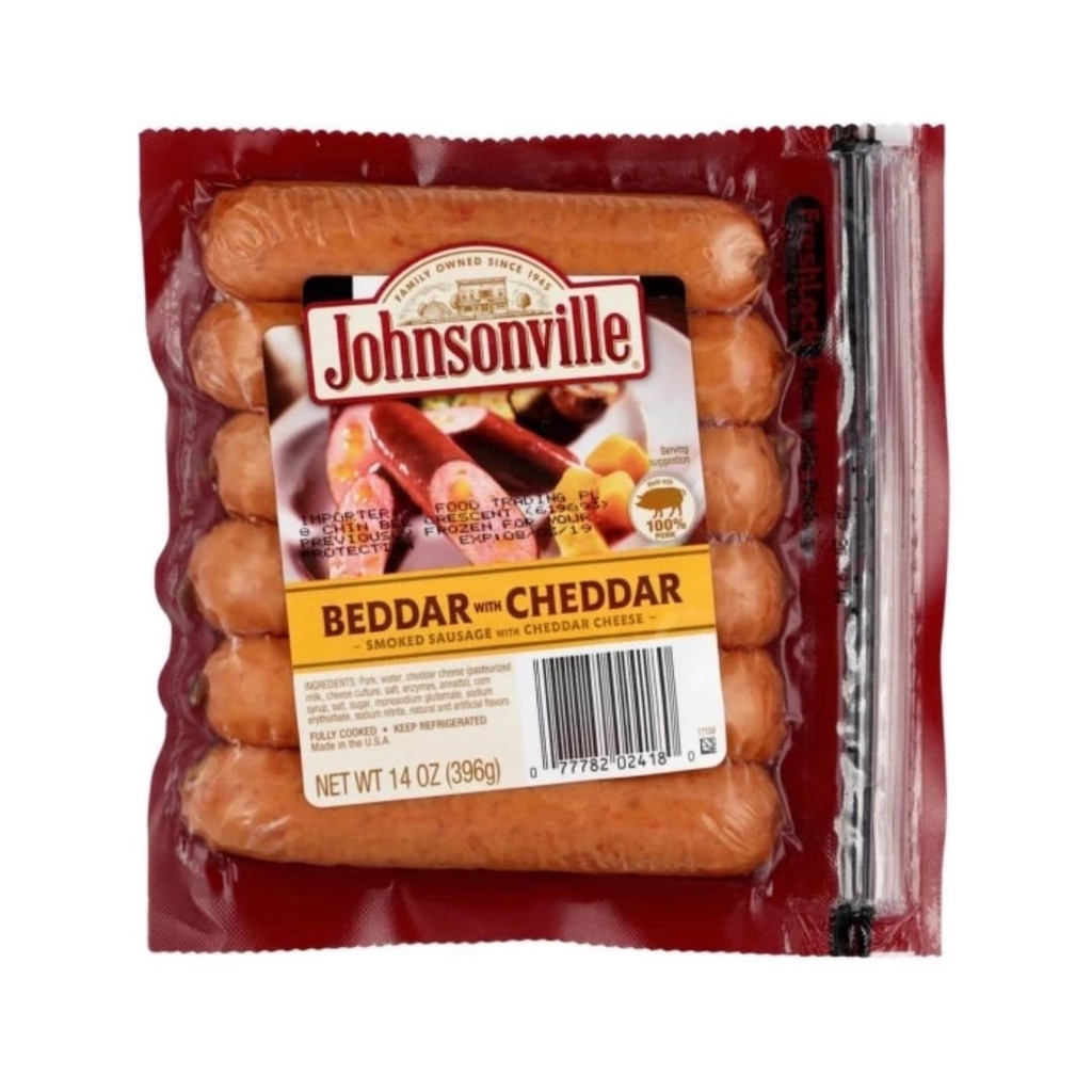 Johnsonville Beddar with Cheddar / Sosis Premium / Premium Sausage