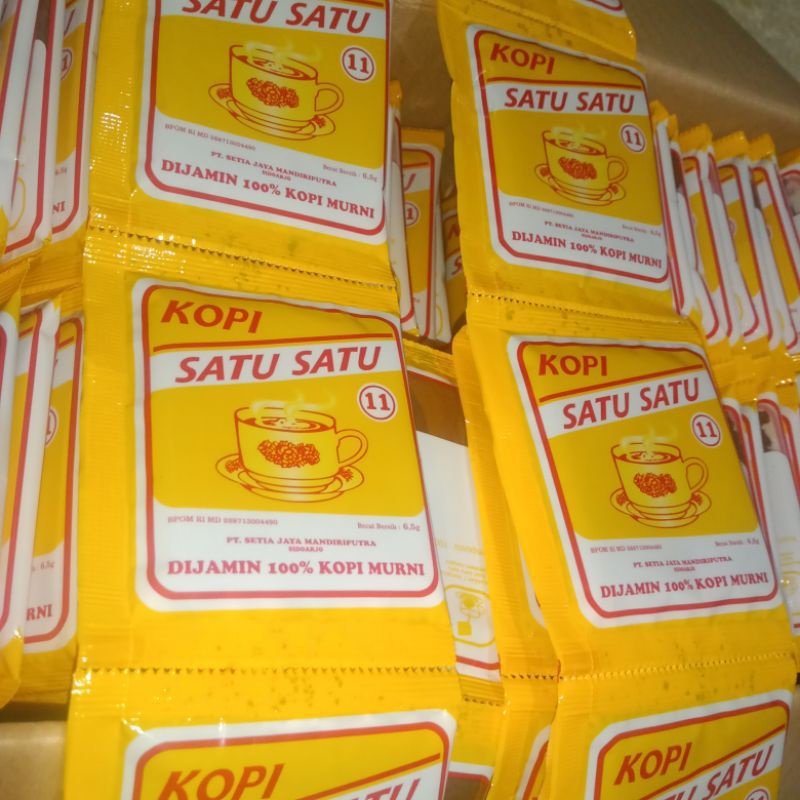 

kopi hitam satu satu kemasan renceng( 11sachet)