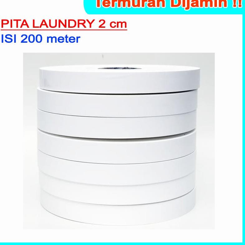 

Sale VLH33 PITA LAUNDRY TAFFETA LABEL PENANDA ROLL KAIN KERTAS 20 mm 2 cm 200 meter CM VLH