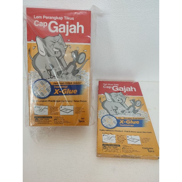 Lem perangkap tikus cap gajah X-Glue isi 6 papan