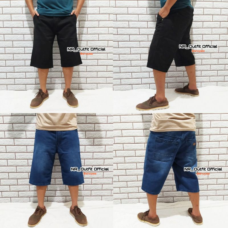 Celana Jeans Pendek Pria Borju Jumbo Kombor Levis Cowok Big Size 27-44 NR_Outfit Official COD