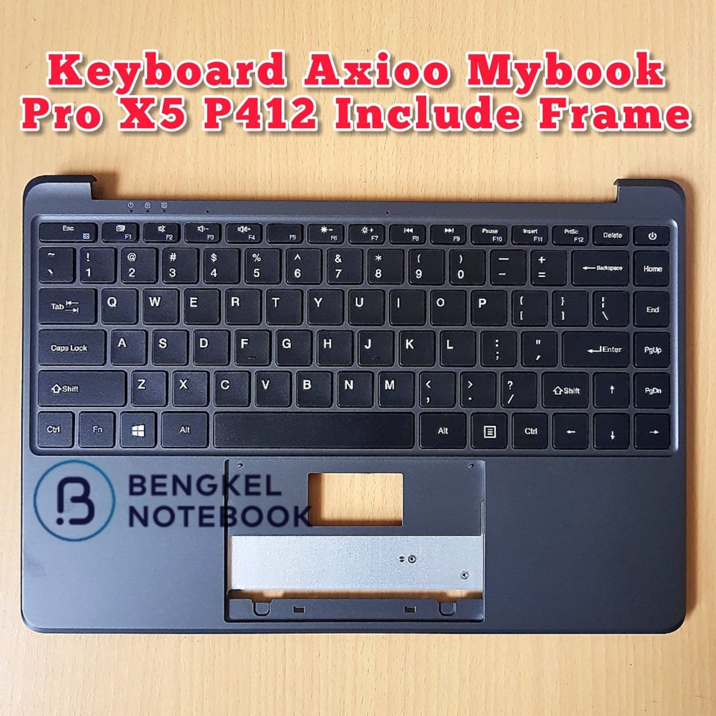 Keyboard Axioo Mybook Pro X5 P412 INCLUDE FRAME GREY