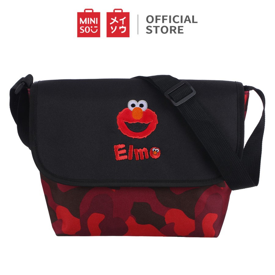 Miniso Tas selempang kamuflase Sesame Street -Crossbody Bag