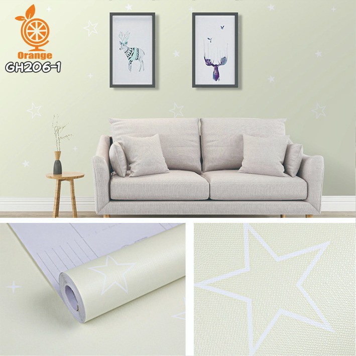 Wallpaper Stiker Dinding 9 Meter Murah Motif Bintang Wallpaper 3d Motif Premium Quality Size 45CMx9M GOSHOP88