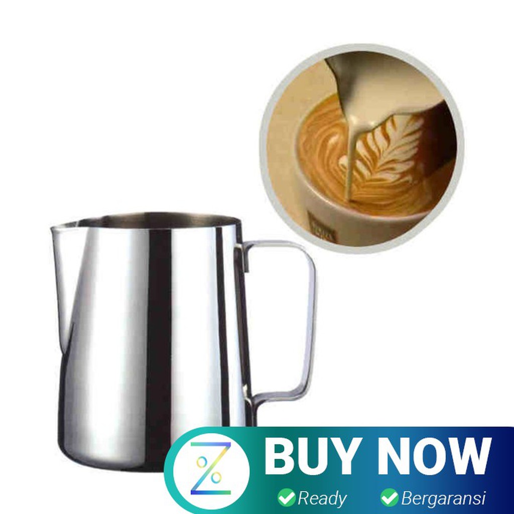 OneTwoCups Gelas Pitcher Kopi Espresso Latte Art Stainless Steel 350ml