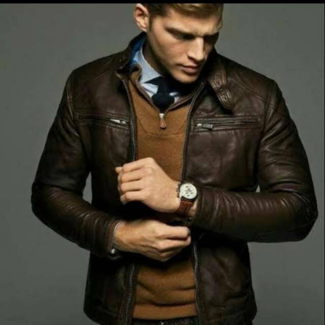 Jaket kulit pria / jaket kulit domba super /jaket kulit asli / jaket kulit kasual