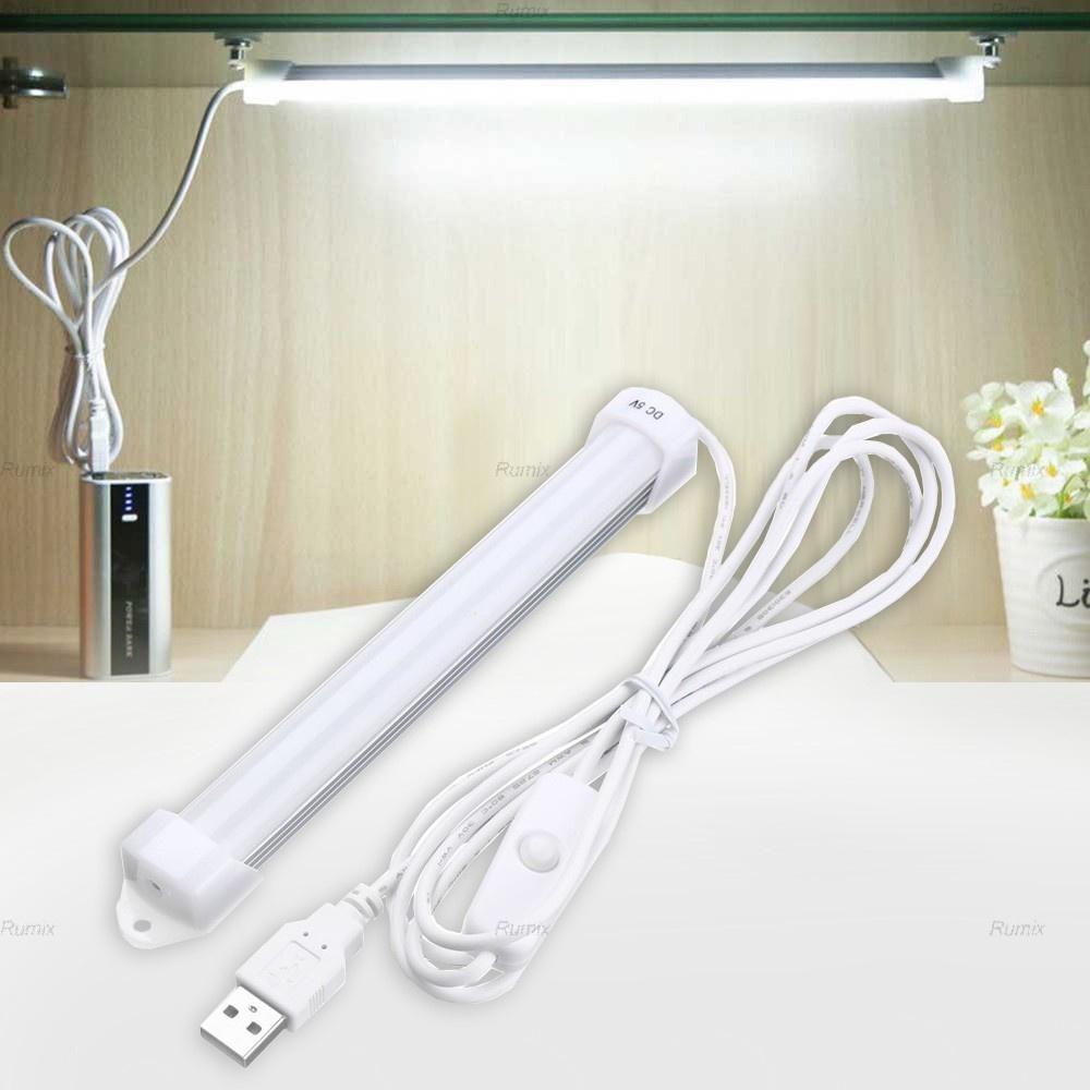 Lampu Neon Panjang Strip Tabung LED USB Komputer Cahaya Portable